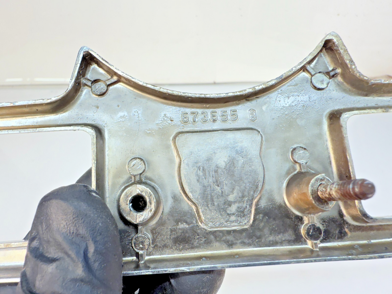 OEM 1950 - 1956 Willys Wagon Truck Jeep Jeepster Chrome Dash Gauge Plate B63-38