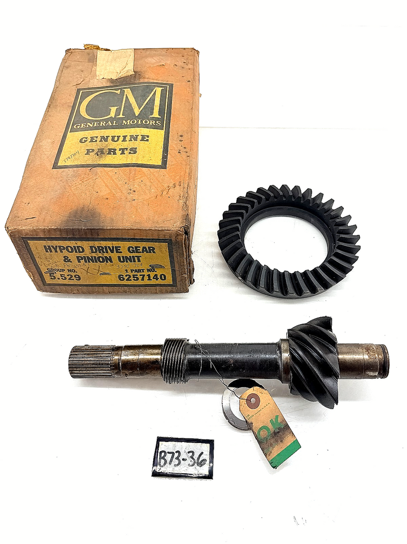 NOS GM 6257140 1960 - 1964 Corvair Ring Gear Pinion Set 3.55 Powerglide Gr 5.529