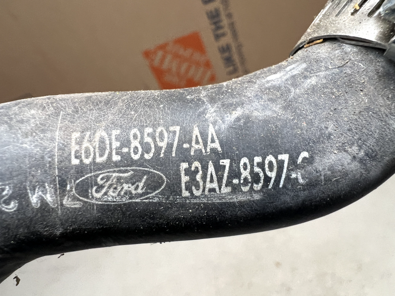NOS Ford OEM Molded Hose E6DE-8597-AA with Factory Clamps B26