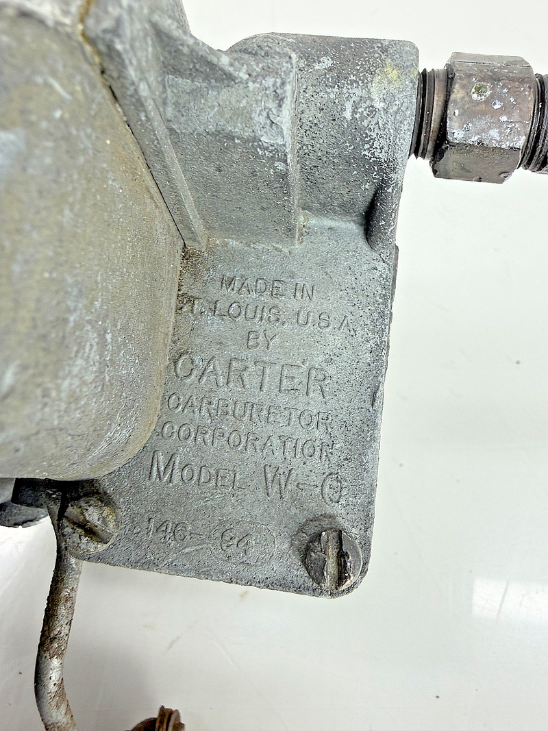 Carter WO W-O Carburetor 636S CJ2A Willys MB Ford GPW L134 WWII Jeep 1-458 H-17