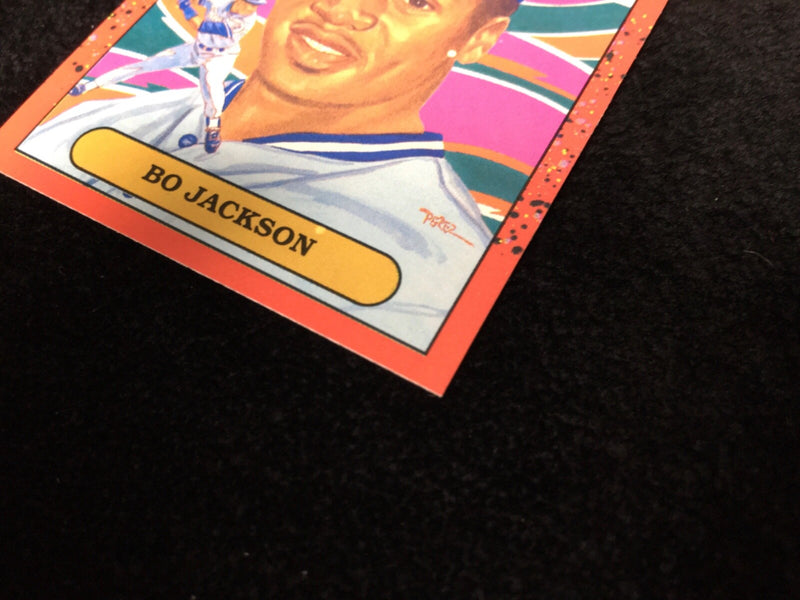 FRESHLY OPENED Bo Jackson Diamond Kings 1990 Donruss #1 RARE **Errors On Face**
