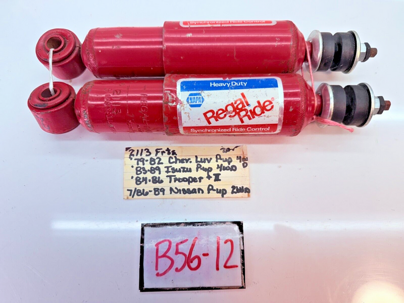 NOS PAIR SHOCK ABSORBER 1979 - 1989 ISUZU TROOPER MK1 NISSAN PICKUP B56-12