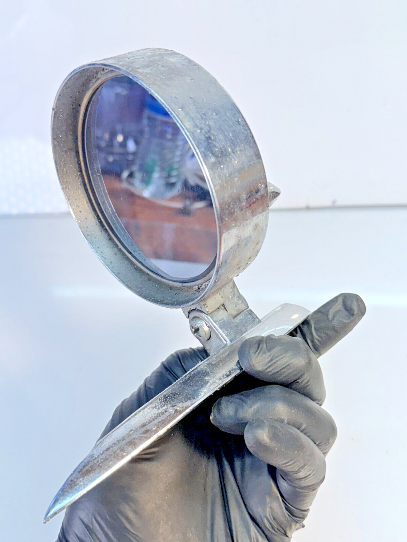 Original Vintage 1950s Yankee Tri-Bar Side View Mirror Classic Car 40100 B55-16