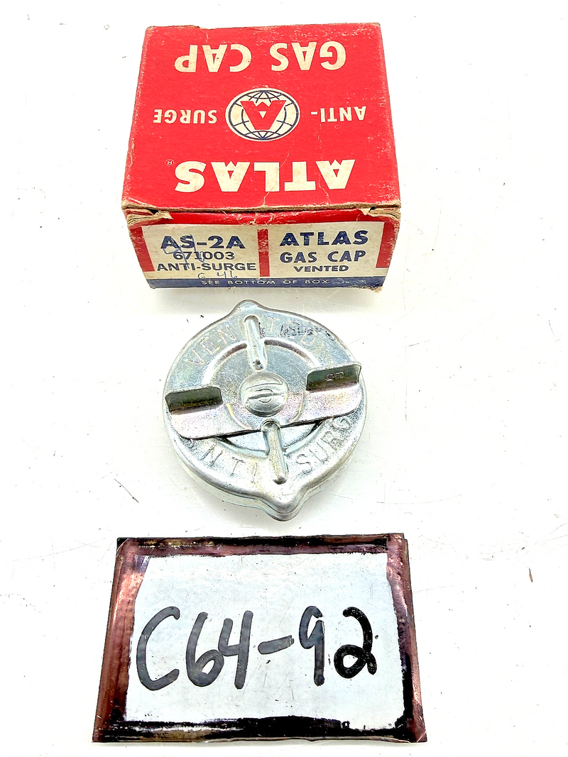 NOS VINTAGE 1968 - 1970 Chevelle ATLAS VENTED GAS CAP AS-2A 671003 C64-92