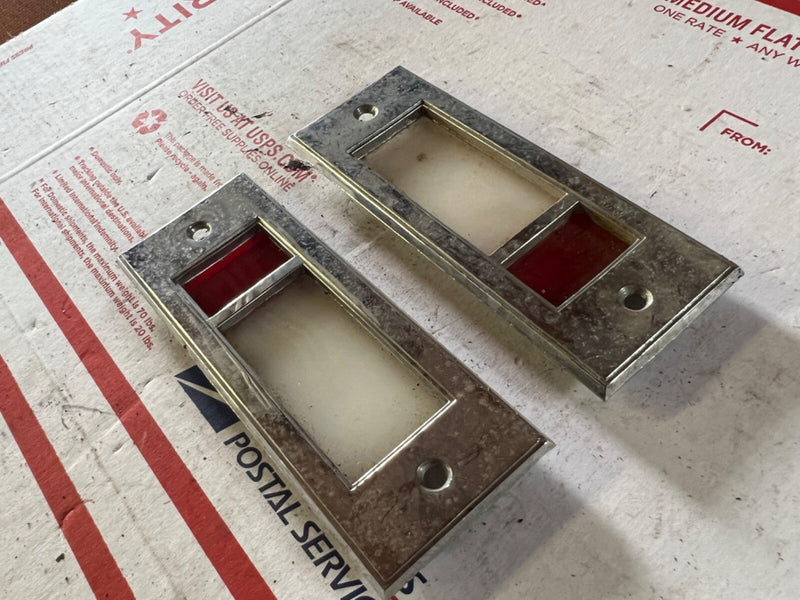 OEM *PAIR* 1965 1966 FORD THUNDERBIRD FORD#C5SB-13739-A DOOR PANEL LIGHT BEZEL 1