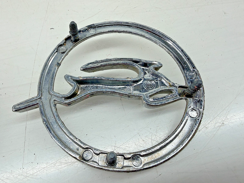 OEM 1964 Chevrolet Impala Rear Quarter Panel Fender Emblem Pair 4413012 E7-132