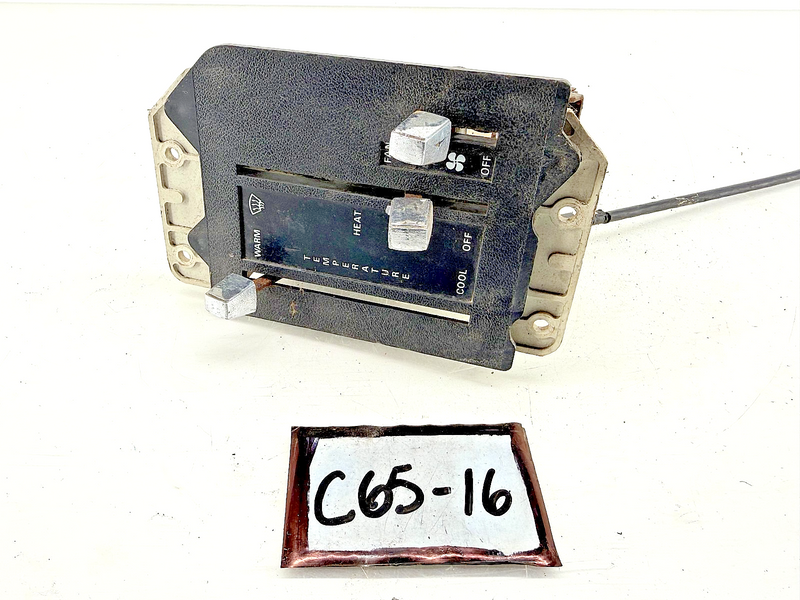 OEM 1979 - 1986 Mustang Climate Control Fan Switch Panel E1EH-18532-AB C65-16
