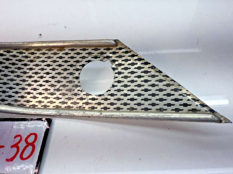 OEM 1955 1956 Chevy Belair LH Dash Aluminum Trim Molding Interior Bowtie B53-38