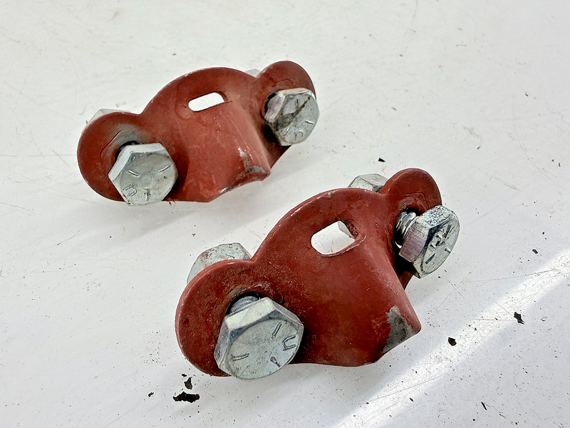 Original 1939 - 1945 Jeep Willys M38 Pair Hood Latch Hooks Catch GPW MB C49-59