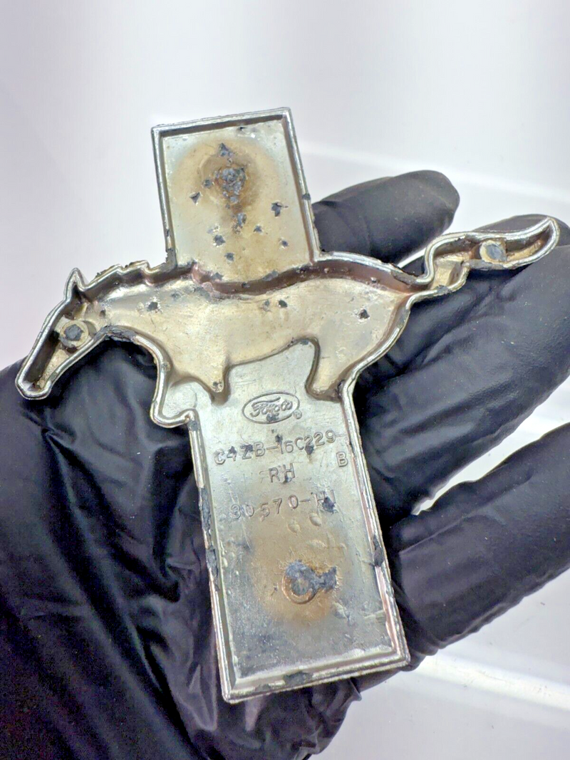 OEM 1964 - 1968 Ford Mustang RH Fender Emblem Tri Bar C4ZB-16C229 B32-136