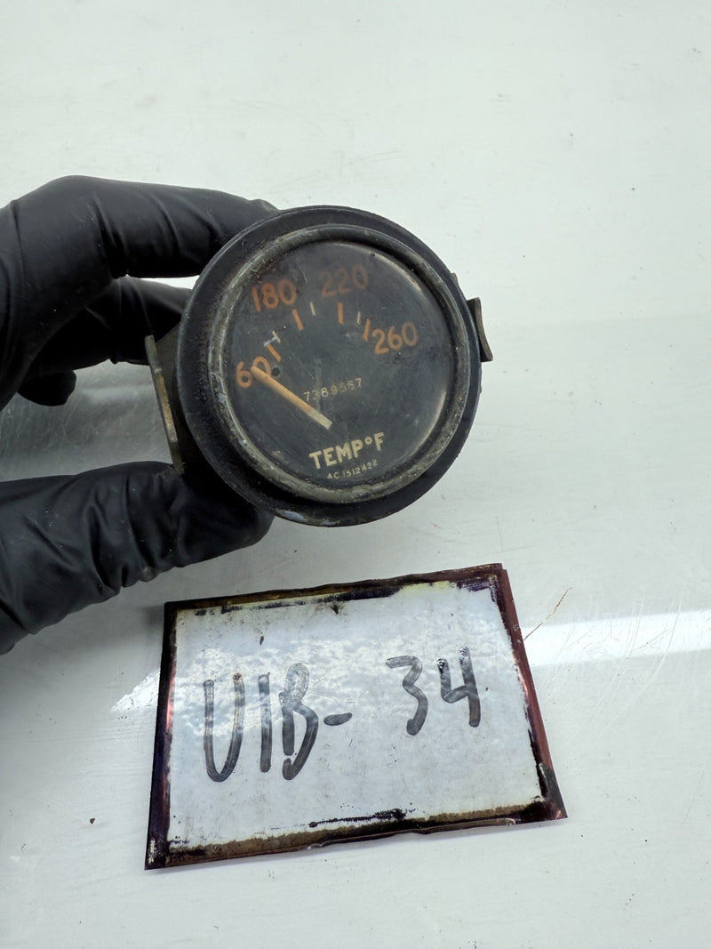 OEM Willys Jeep MB FORD GPW Stewart Warner Temperature Gauge 7389567 C38-34