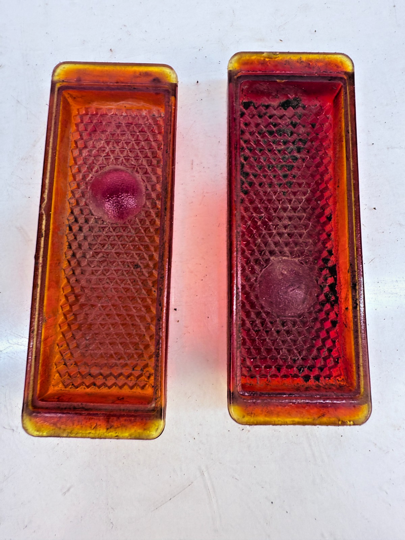 OEM 1941 Ford Duo Lamp PAIR Tail Light Lens #11A Passenger Glass B76-9