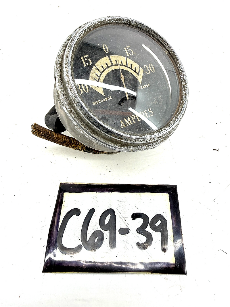 RARE OEM 1932 Oldsmobile Amperes Gauge Coupe Sedan Roadster Hot Rod Amp C69-39