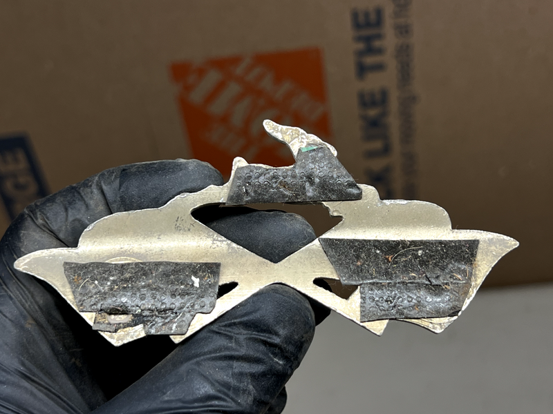 Original 1960 Impala Gold Impala X Flags Quarter Emblem Badges 60 B24-7