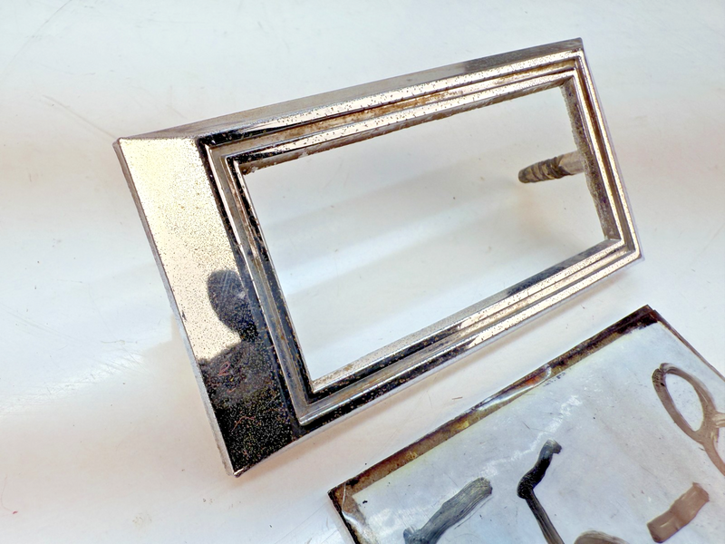 OEM 1968 CAMARO NOVA SS CORVETTE GM CHROME SIDE MARKER LIGHT BEZEL 3927459  E5-8