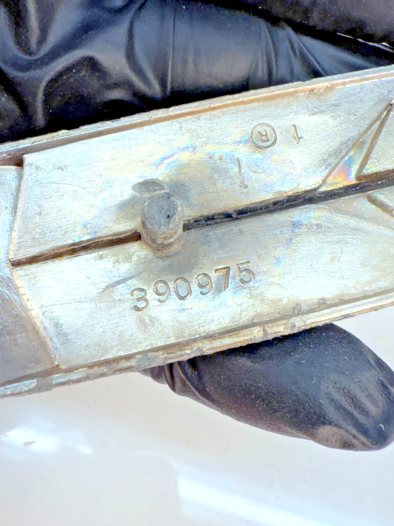 OEM 1966 67 OLDSMOBILE TORONADO FRONT END HEADER EMBLEM 390975 B32-204