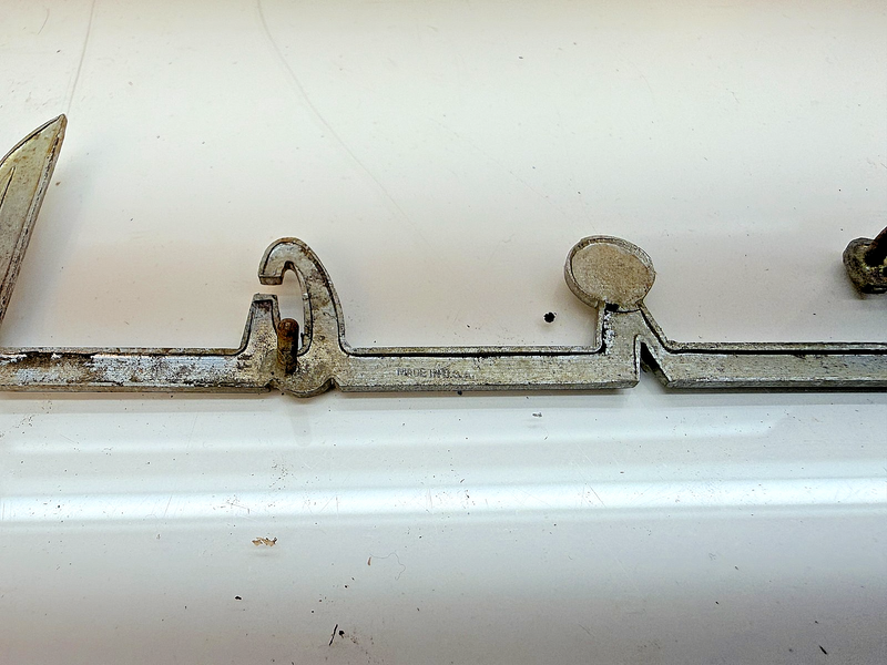 VINTAGE Original 1941 1942 PACKARD SPECIAL SCRIPT EMBLEM Badge E8-59