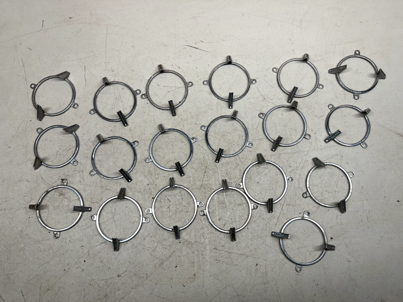 OEM 1962 Impala Ful-Size Tail Lamp Back Up Lens Chrome Bezel PAIR 62 B21