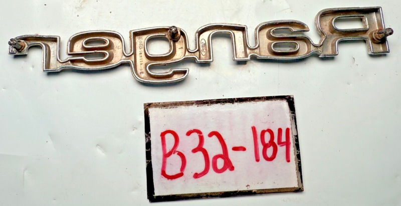 (1) OEM 1980 - 1983 Ford Ranger Metal Emblem E0TB-16B114 80 81 82 83 B32-184