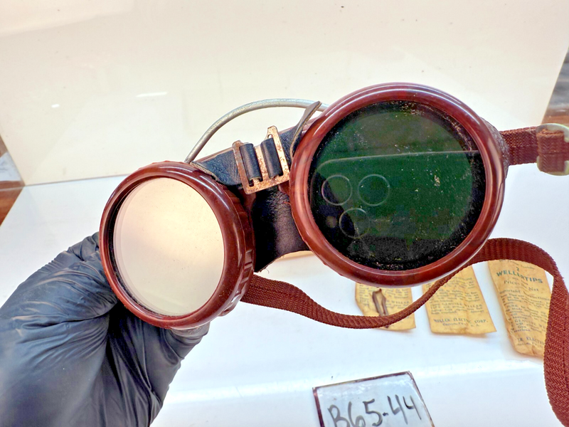 NOS Vintage U.S.A. DOCKSON Welding-Cutting BAKELITE STEAMPUNK GOGGLES B65-44
