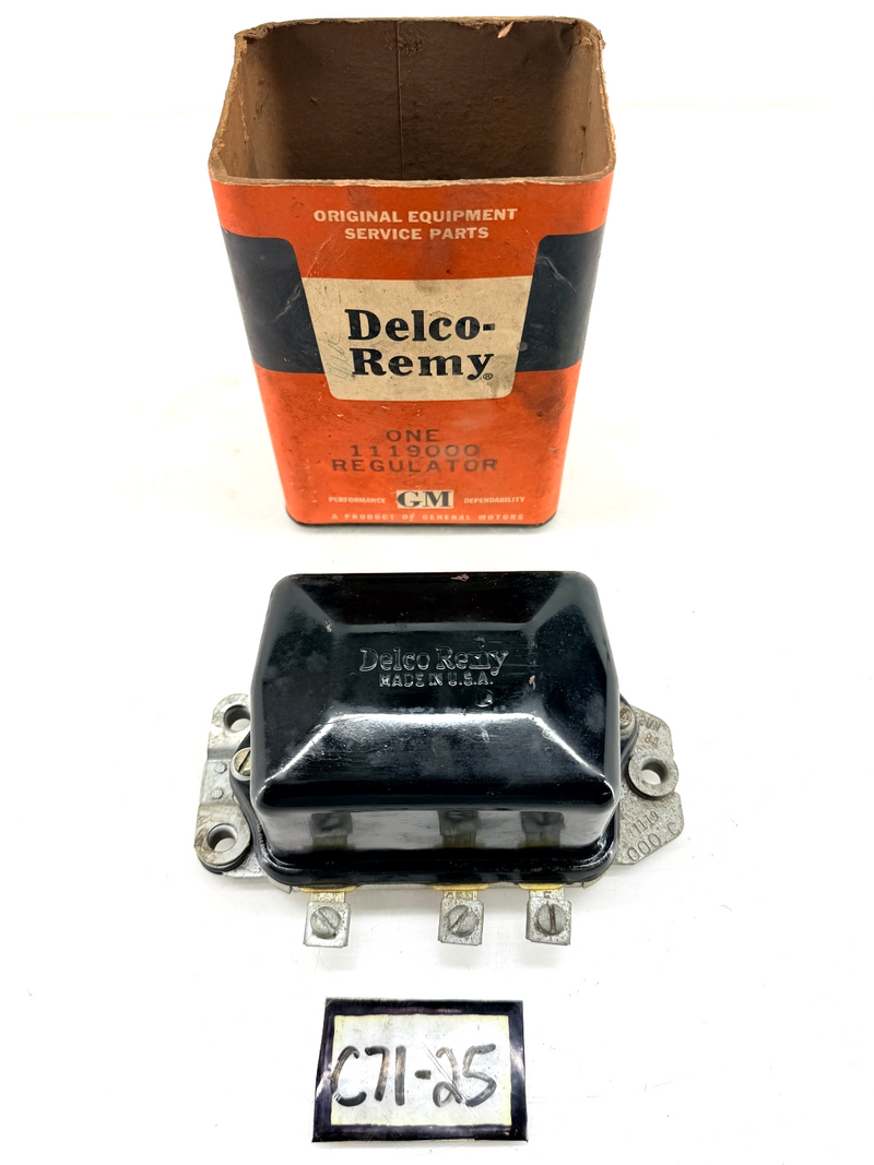 NOS 1955 1956 1957 Chevrolet Tri Five 5 Voltage Regulator GM 1119000 C71-25
