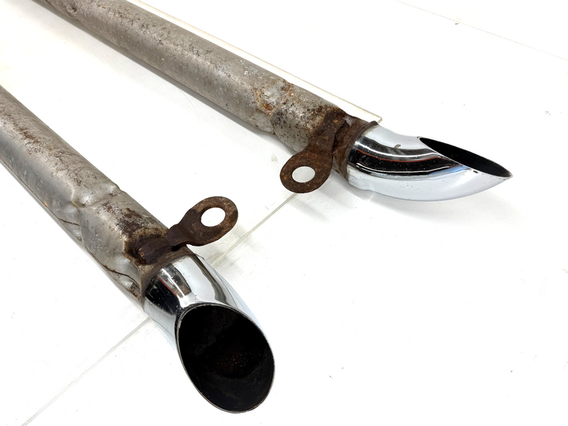 OEM GM 1963 - 1967 C2 Corvette LH RH 3872969 3872970 Side Exhaust Pipes U5B-122