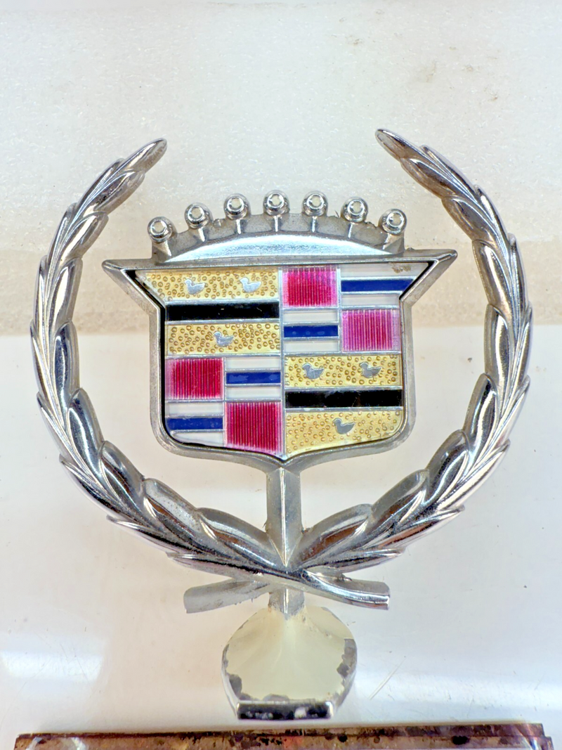 Vintage Cadillac Shield Emblem OEM 1960s 1970s 1980s Hood Ornament B32-282