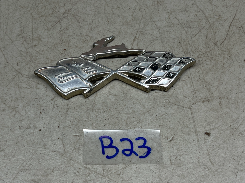 Original 1960 Impala Gold Impala X Flags Quarter Emblem Badges 60 B24-7