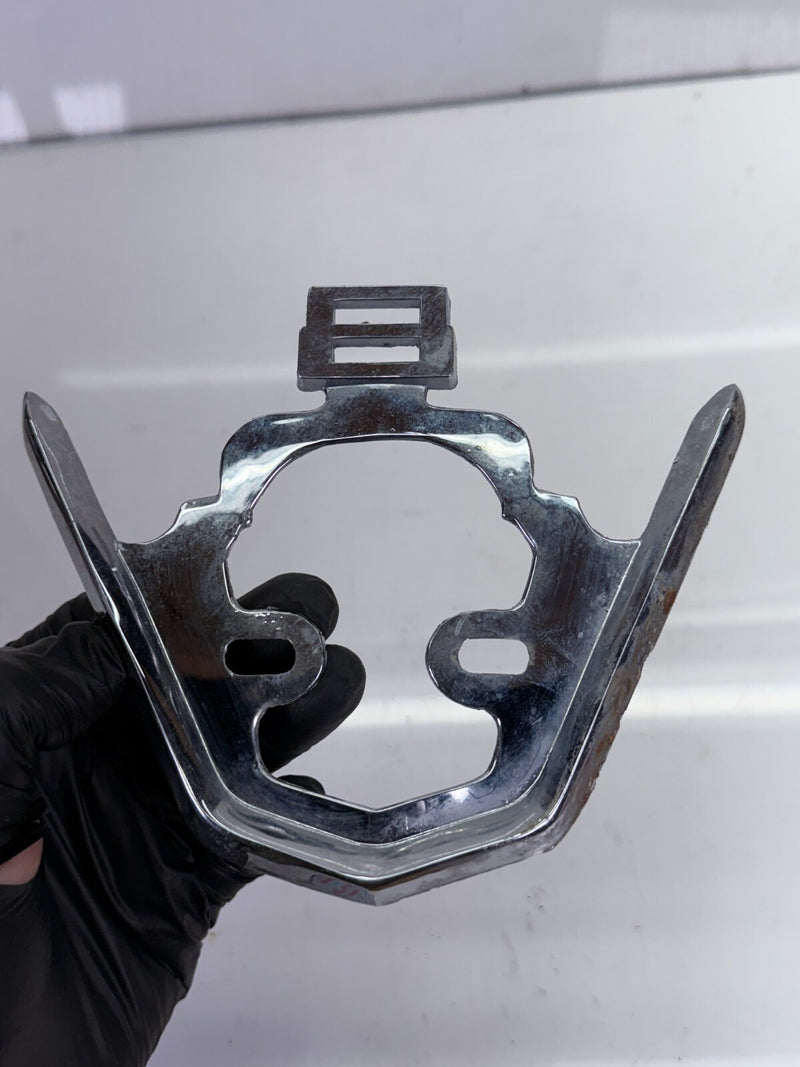 Vtg 1950s 1952 Ford Super V8 Rear Emblem Ornament Chromed Denton Hassell B51-12