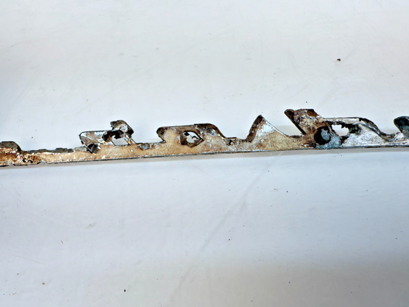 OEM 1949 1950 1951 Chrysler Windsor Script Fender Emblem 1301493 E7-74