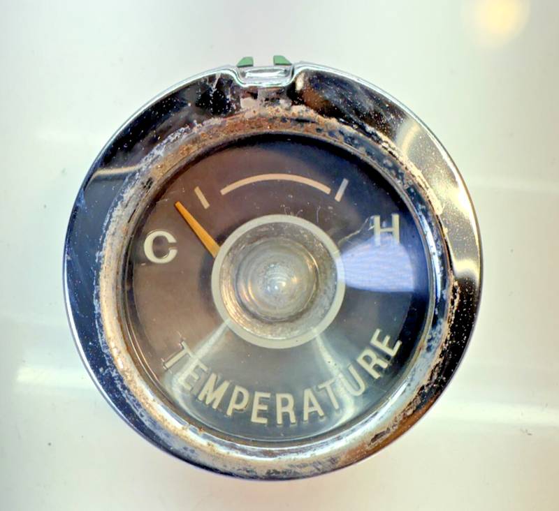 OEM Vintage 1959 1960 Chevy Impala El Camino Temperature Temp Gauge 60 B44-20