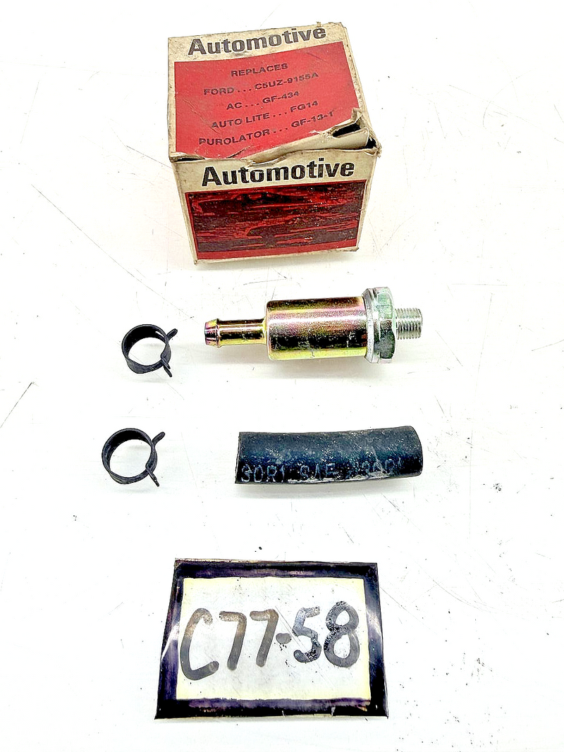 NOS OEM 1965 - 1971 FORD MUSTANG Fairlane FUEL FILTER C5UZ-9155-A C77-58