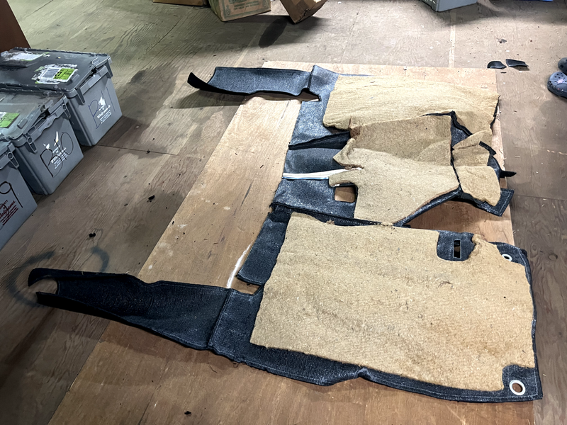 NOS 1955 1956 1957 Ford Thunderbird BLACK CARPET SET Floor Shift U1B-1