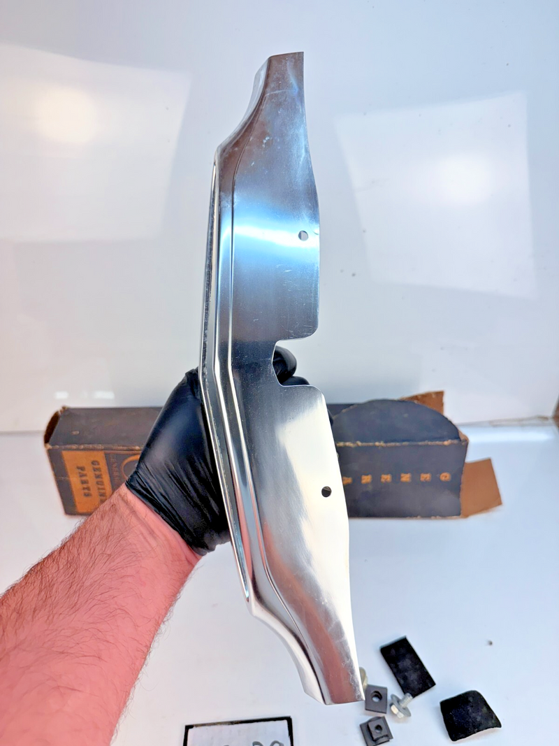 NOS GM 1960 Chevy Impala Coupe Convertible Center Grille Emblem Holder 60 B63-39