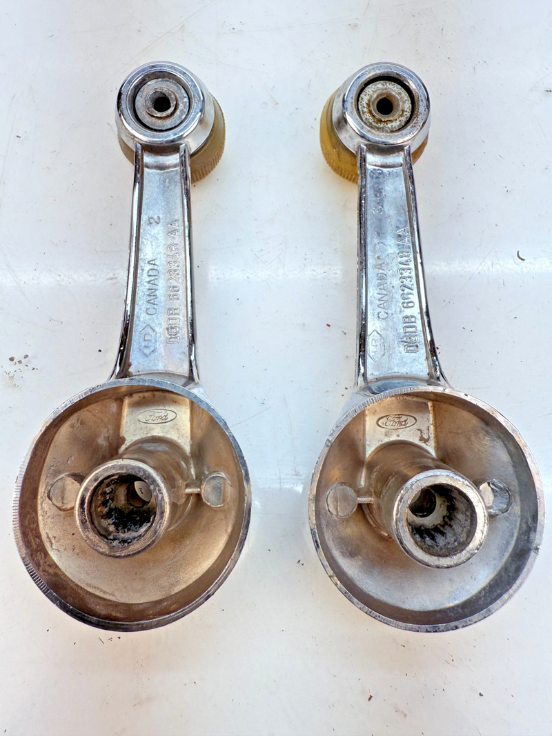 1974 - 1993 Ford Mustang PAIR Interior Window Crank HANDLE D6DB-6623348-A B79-20