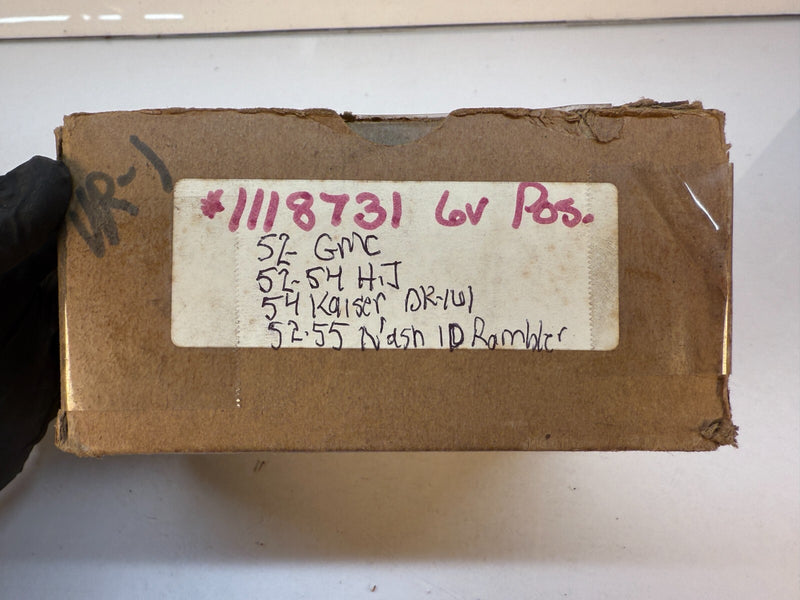 NOS 1952-1955 DELCO GMC KAISER NASH Voltage Regulator 52 53 54 55 1118731 C16-12