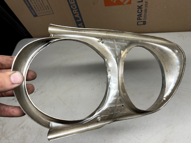 1963-1964 Ford Galaxie OEM Vintage Left D/S Headlight Bezel 63 64 U1A-B12-1