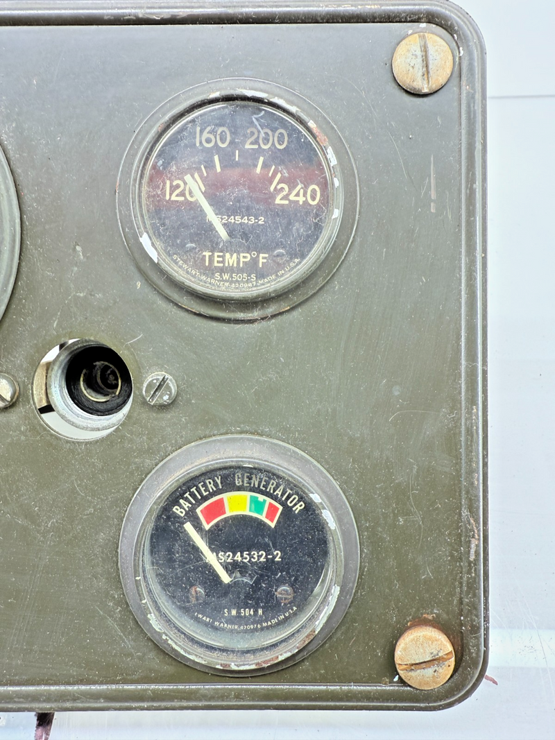 Original Jeep Willys Kaiser M38 Instrument Panel Gauge Speedometer Cluster C37-8