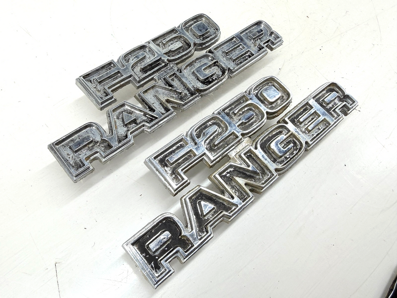OEM 1973 -1979 F250 RANGER Metal Front Fender Emblem Badge D7TB-16702-EWB E9-102