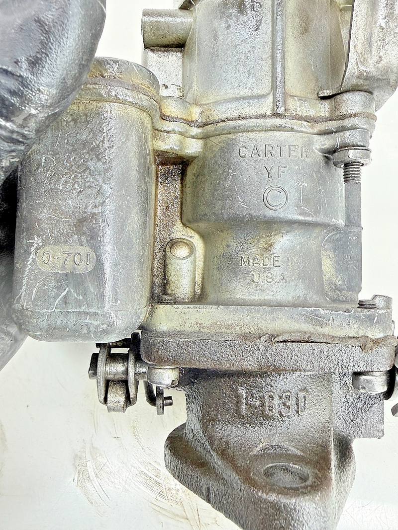 Carter YF Carburetor 6-1712 1-631 Willys CJ5 CJ3B CJ6 Jeep F134 Hurricane H-9