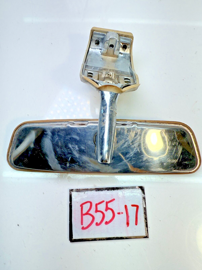 OEM 1967 68 Camaro Firebird Convertible Rearview Mirror Bracket & Cover B55-17