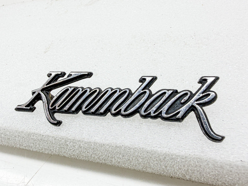 OEM 1971 - 1974 CHEVY VEGA KAMMBACK WAGON SCRIPT EMBLEM 9885757 E10-59
