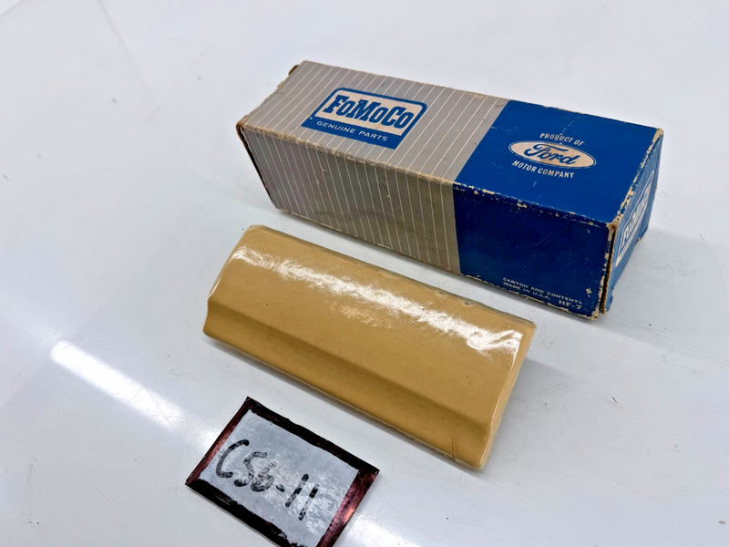 NOS 1966 FORD COUNTRY SQUIRE RANCH WAGON WOODGRAIN GAS FUEL FILLER DOOR TRIM C56