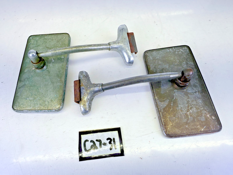 Original 1940's YANKEE Exterior Accessory Door Clamp Rear View Mirrors C27-31