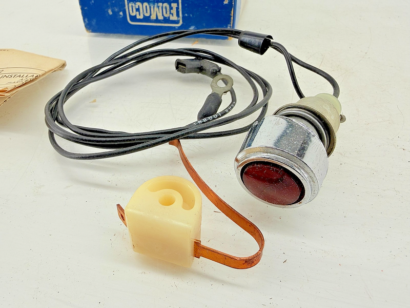 NOS 1966 FORD GALAXIE FAIRLANE PARKING BRAKE DASH LIGHT KIT C6AZ-15A852-A C60-13