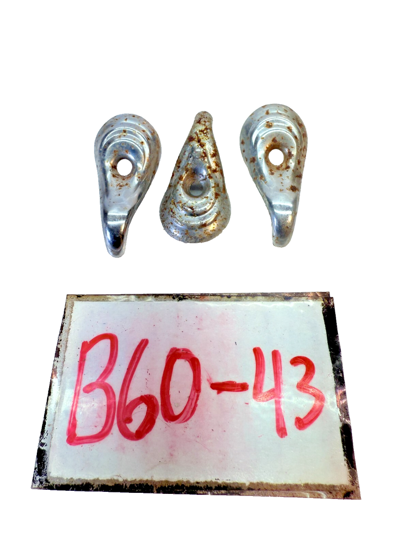 OEM 1955 - 1966 Chevy Belair Impala Roof Coat Hanger Hooks 1959 1960 61 B60-43