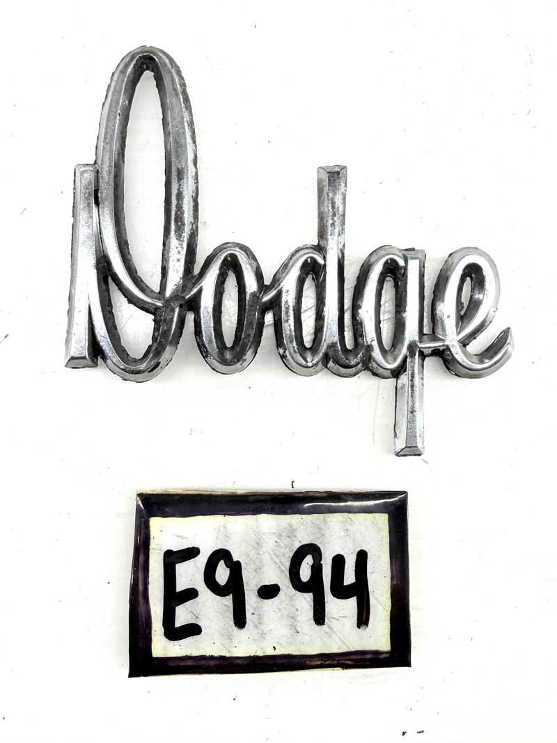 OEM 1971 - 1976 Dodge Script Emblem Plate Badge 3680384 58395A E9-94