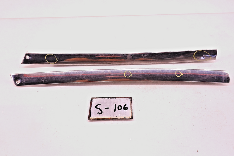 OEM 1960 - 1965 FORD FALCON PAIR A PILLAR WINDSHIELD MOULDING TRIM S-106