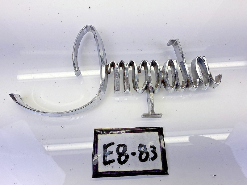 OEM 1968 Chevrolet Impala Front Fender Script Emblem Name Plate 3917489 68 E8-83