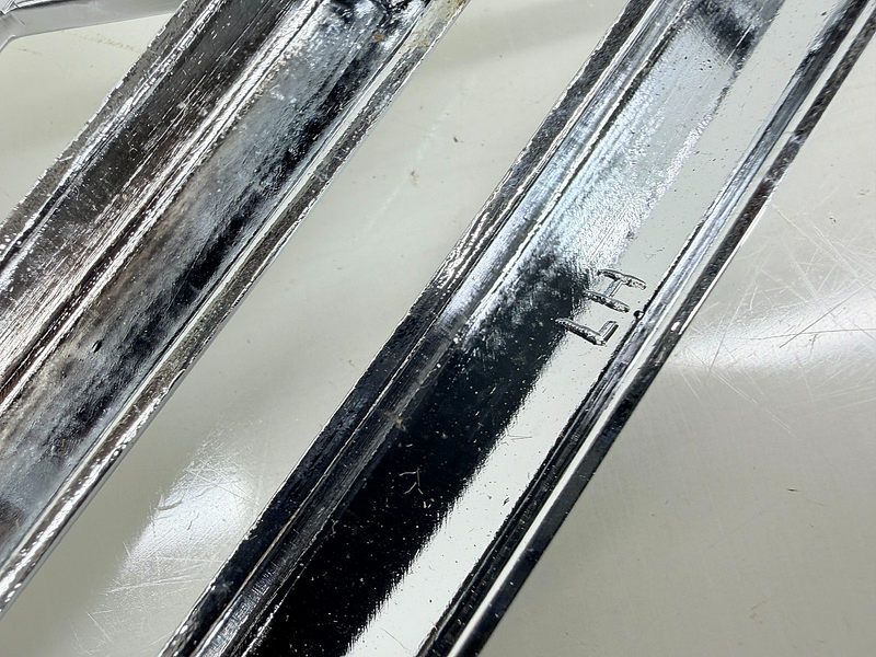 1955 1956 1957 Ford Thunderbird T Bird Chrome Fender Louvres Trim Pair C75-28